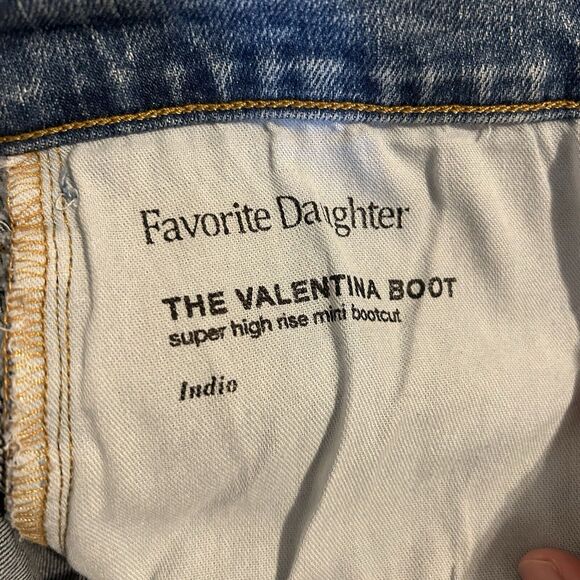 Favorite Daughter Jeans Valentina High Rise Mini Boot Cut Indio 34 Light Blue - Picture 14 of 15